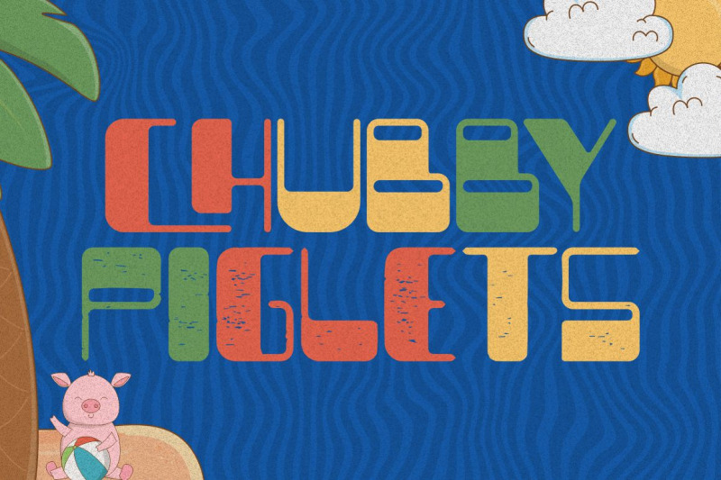 chubby-piglets-funky-display-font