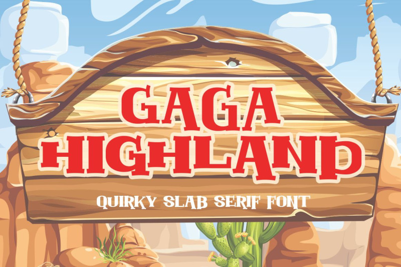 gaga-highland-quirky-slab-serif-font