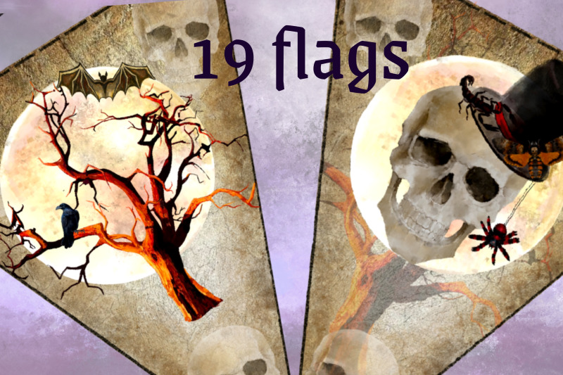 halloween-pennants-flags-banner