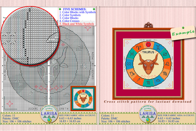 taurus-cross-stitch-pattern-taurus-zodiac-sign