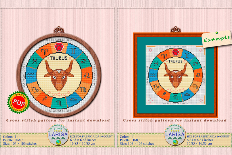 taurus-cross-stitch-pattern-taurus-zodiac-sign