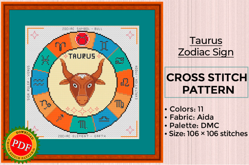 taurus-cross-stitch-pattern-taurus-zodiac-sign