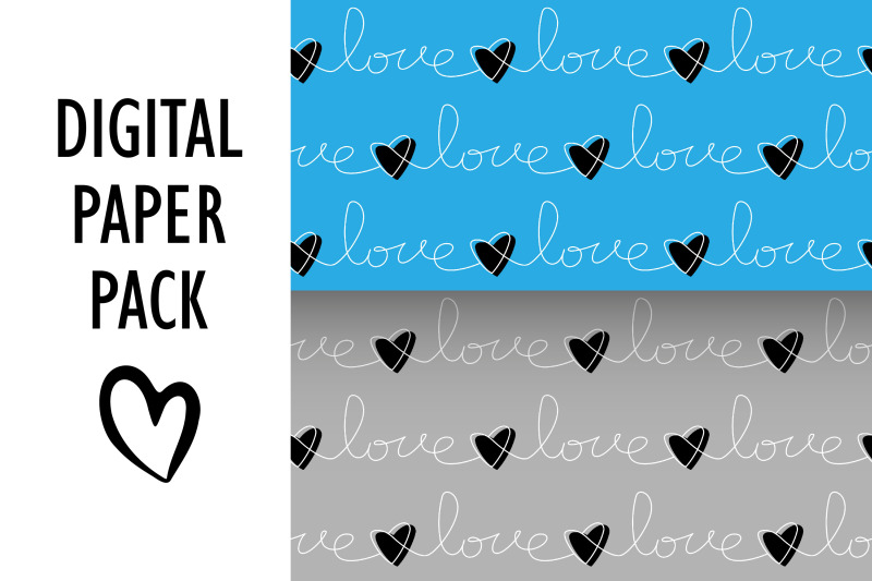 love-handwriting-word-seamless-patterns-digital-paper-pack