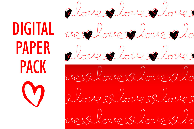 love-handwriting-word-seamless-patterns-digital-paper-pack