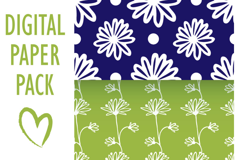 floral-outline-seamless-patterns-digital-boho-papers-pack