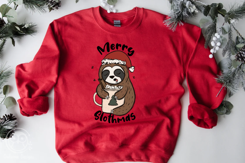 sloth-christmas-sublimation