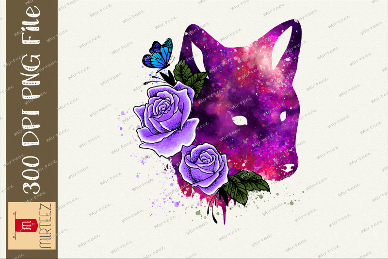 galaxy-floral-fox-love-nature