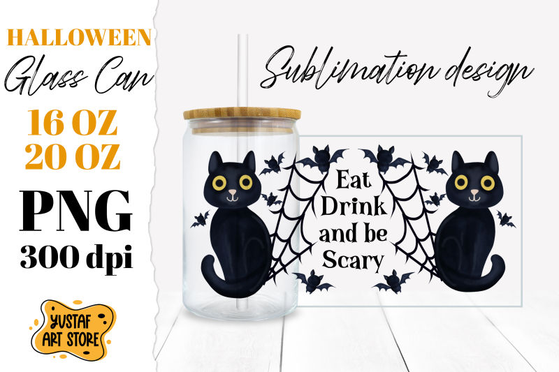 halloween-glass-can-sublimation-bundle-halloween-drink-quote