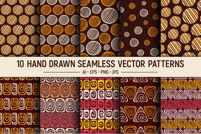 hand-drawn-seamless-vector-patterns