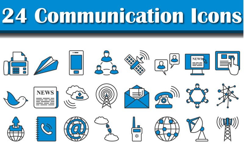 communication-icon-set