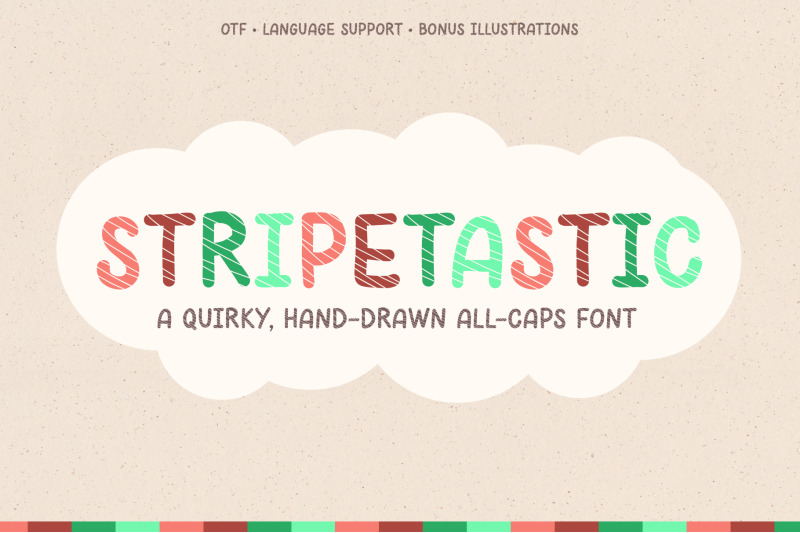 stripetastic-quirky-display-font