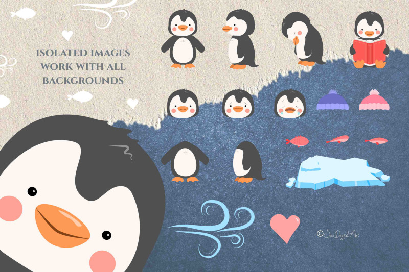 penguins-cute-vector-clip-art-17-elements-png-svg-eps