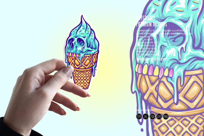 scary-skull-ice-cream-cone-illustrations