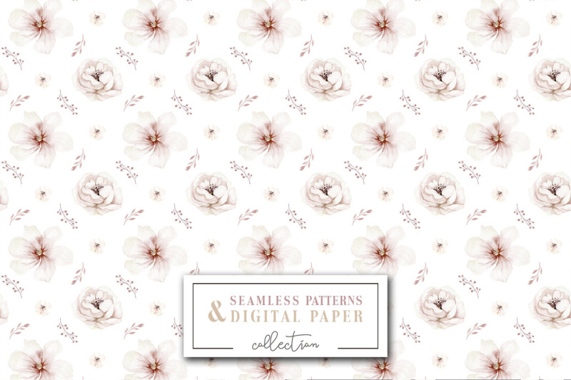 watercolor-blossom-flowers-pattern-scrapbook-digital-paper