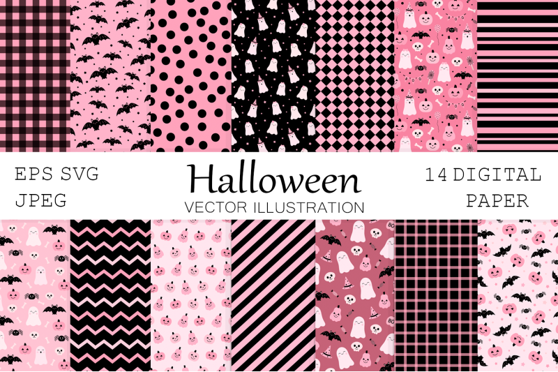 cute-halloween-digital-paper-pink-abstract-digital-paper