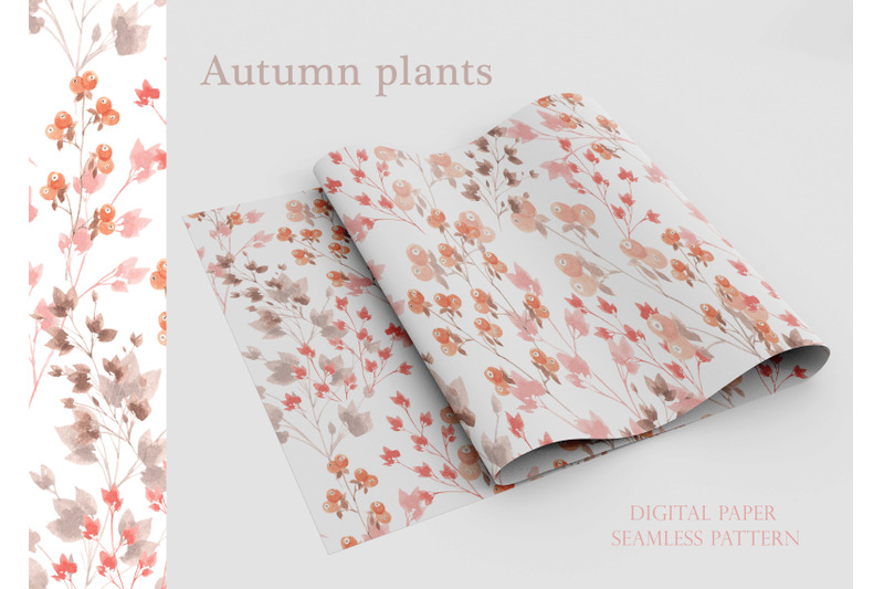 fall-flora-digital-paper-seamless-pattern-autumn-plants-leaf-fall