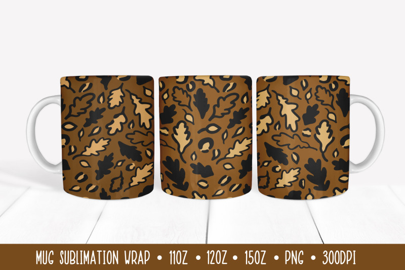 autumn-oak-leaves-mug-sublimation-wrap-leopard-print-mug