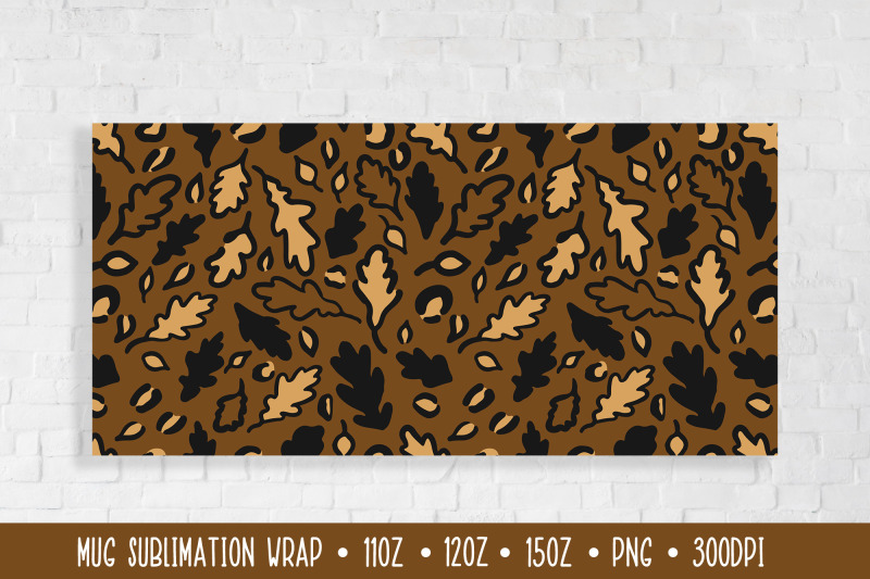 autumn-oak-leaves-mug-sublimation-wrap-leopard-print-mug