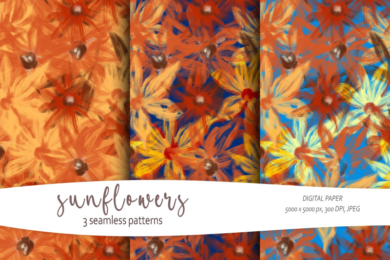 abstract-fall-sunflower-floral-seamless-patterns-3-jpeg