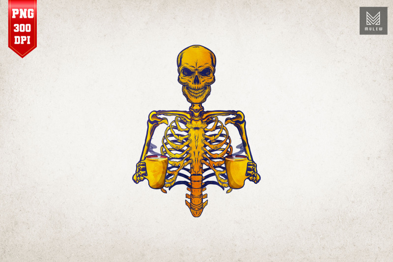 coffee-drinking-skeleton-halloween