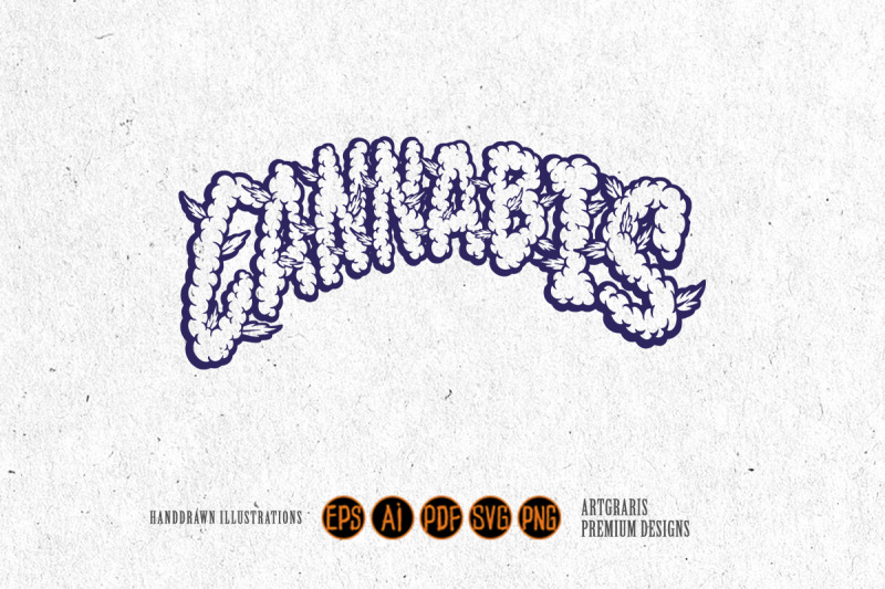 cannabis-lettering-words-smoke-effect-silhouette