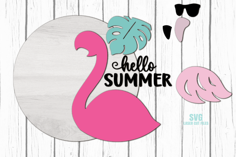 hello-summer-svg-laser-cut-files-flamingo-svg-sign