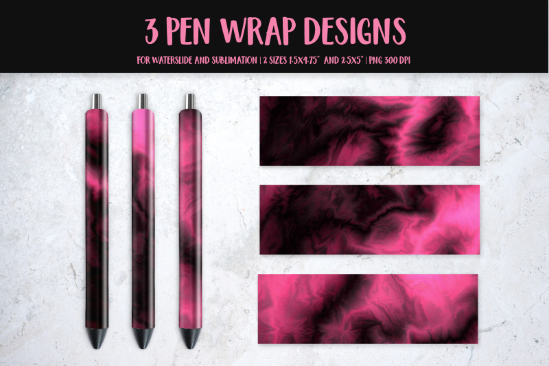 black-pink-marble-pen-wrap-design-sublimation-or-waterslide