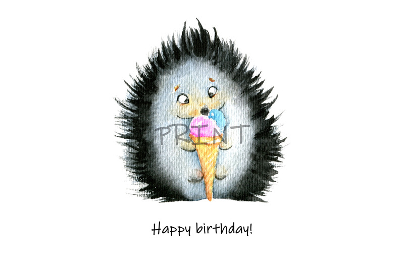 happy-birthday-card-template-with-cute-hedgehog-painting
