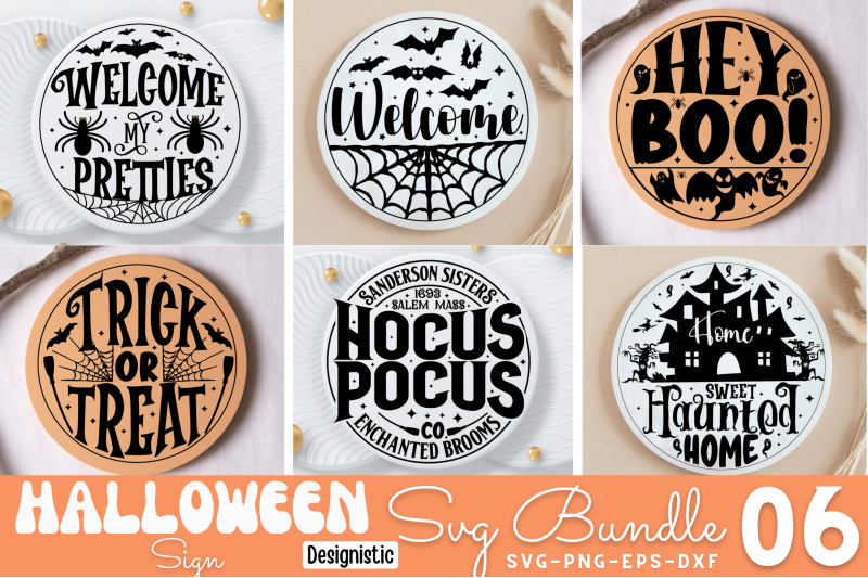 halloween-round-sign-svg-bundle-halloween-sign-bundle