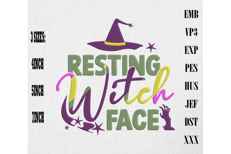 resting-witch-face-embroidery-happy-halloween-embroidery-design