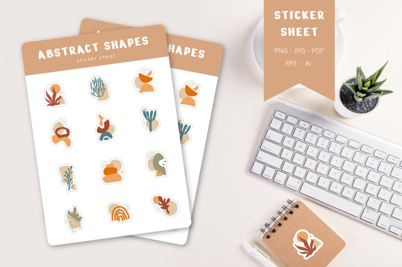 abstract-shapes-stickers-set