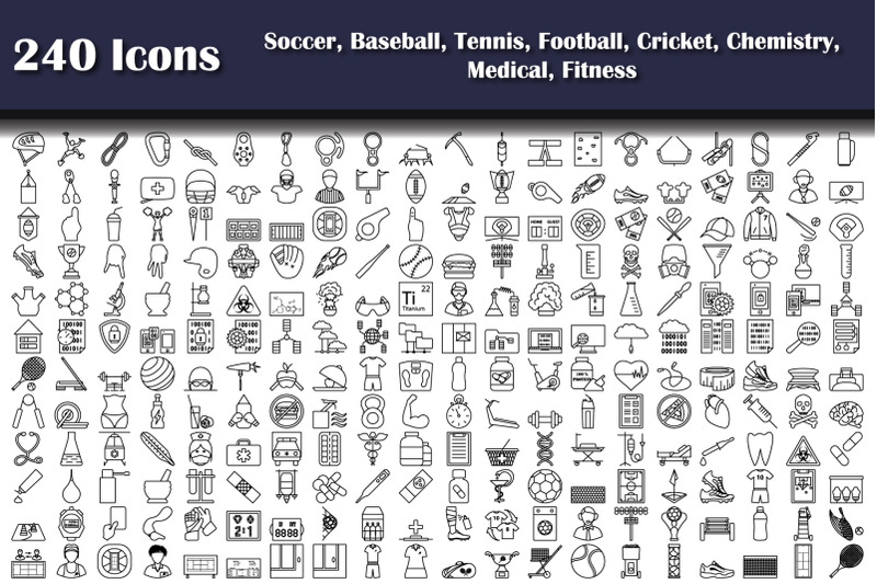 240-icons-of-soccer-baseball-tennis-football-cricket-chemistry-m