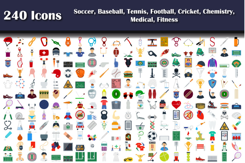240-icons-of-soccer-baseball-tennis-football-cricket-chemistry-m