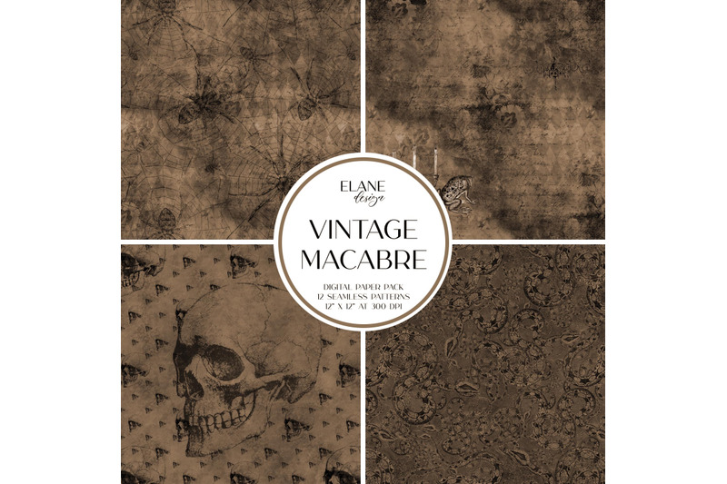 vintage-macabre-digital-paper-pack