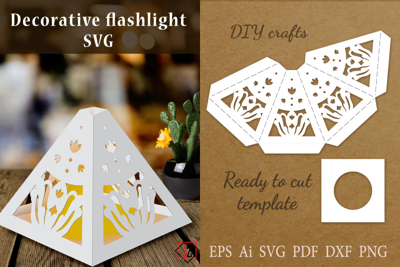 triangular-lantern-flower-stencil-paper-cut-svg