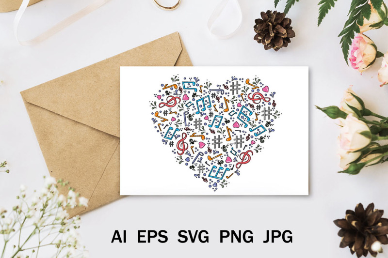 heart-template-with-notes-in-svg-format-cutting-file