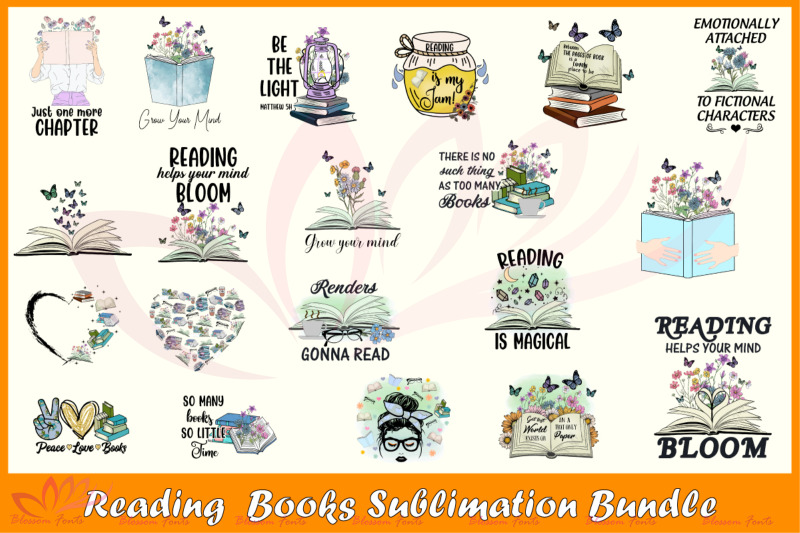 reading-books-sublimation-bundle