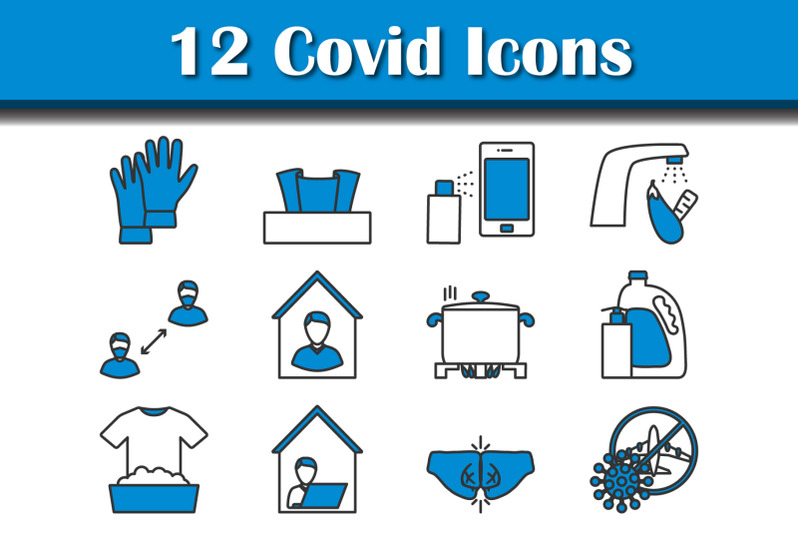 covid-icon-set