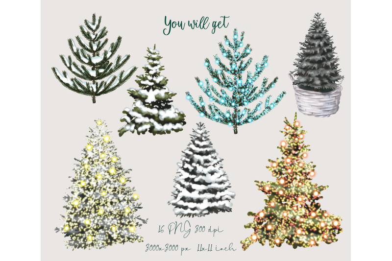 watercolor-christmas-tree-clipart-pine-tree-png-winter-forest-clipar