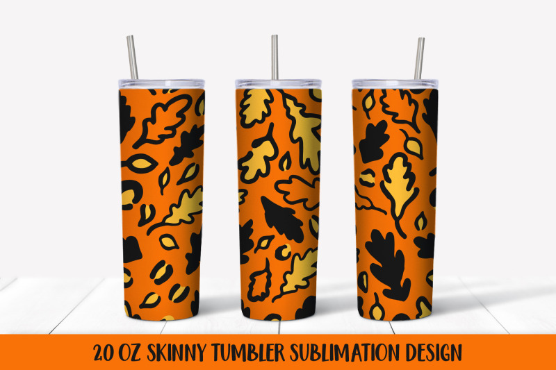 fall-oak-leaves-tumbler-sublimation-wrap-20oz