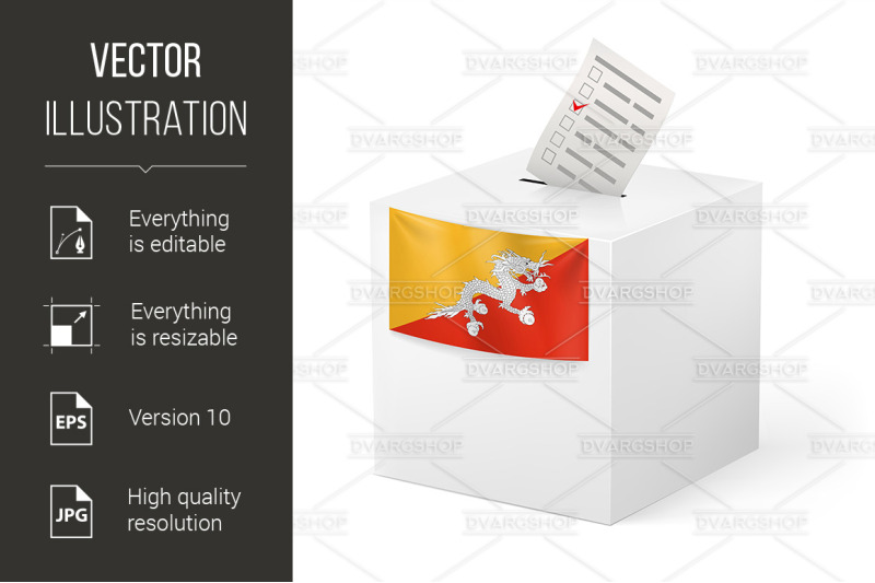 ballot-box-with-voting-paper-bhutan