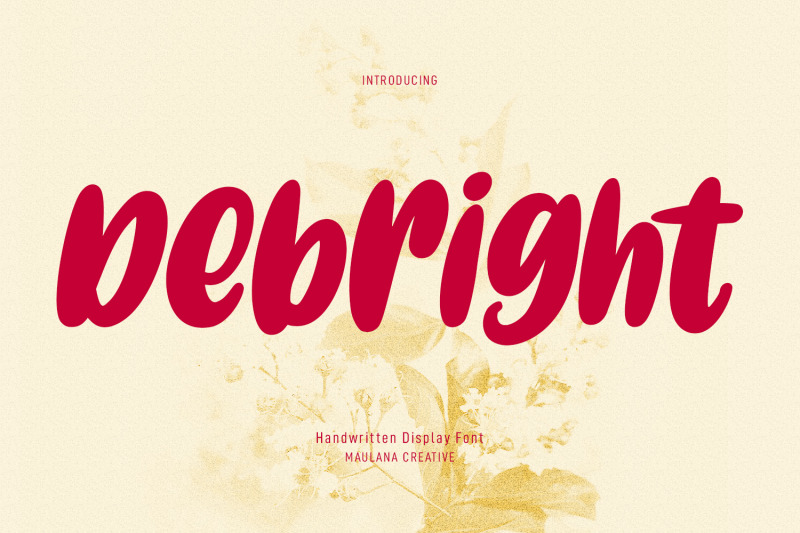 debright-handwritten-font