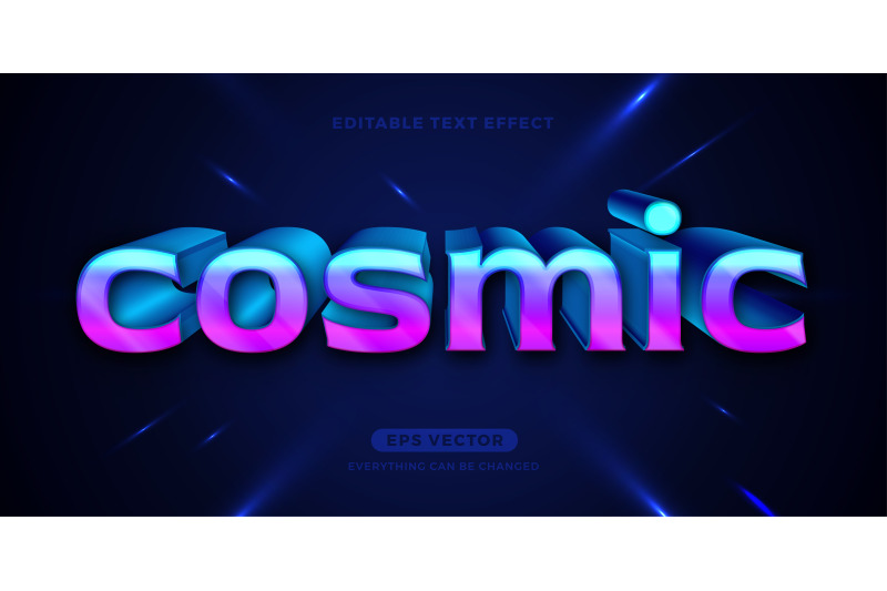 cosmic-text-effect