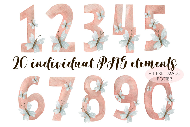 watercolor-pink-numbers-clipart