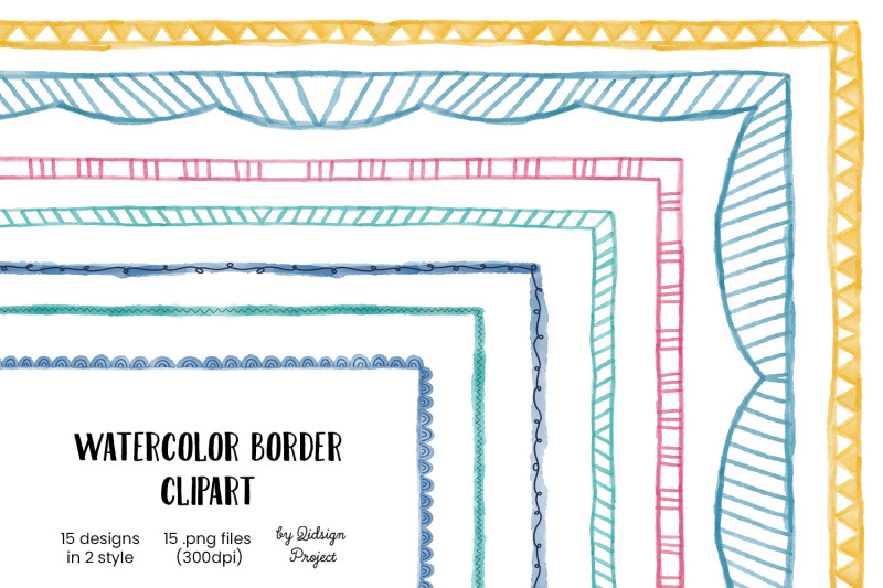 15-doodle-watercolor-border-vol-2-decorative-elements