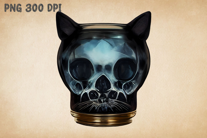 black-cat-skull-in-a-jar