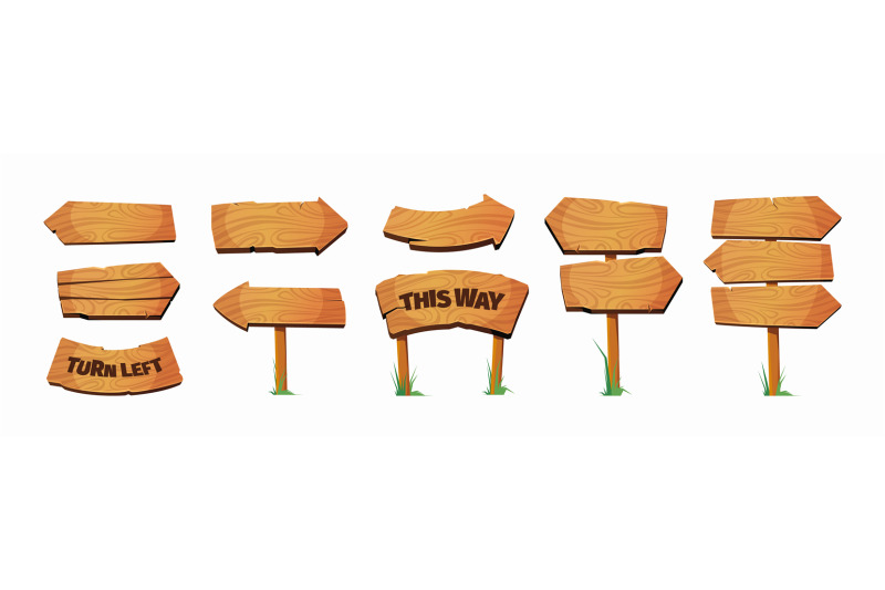 signboards-arrow-wooden-empty-boards-pointers-plank-outdoor-garish-ve