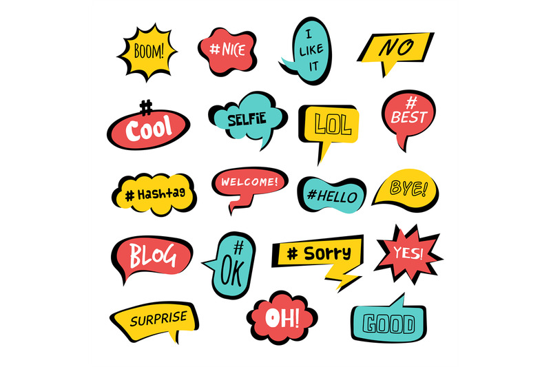 communication-tags-social-service-dialogue-fun-speaking-words-in-deco