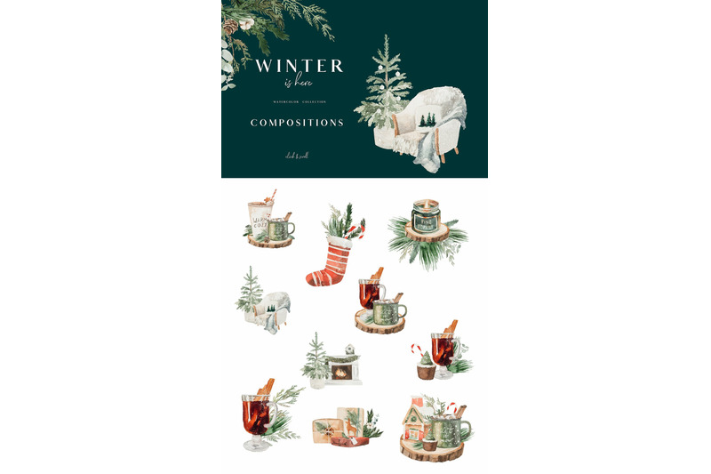winter-is-here-watercolor-illustrations-christmas-bundle