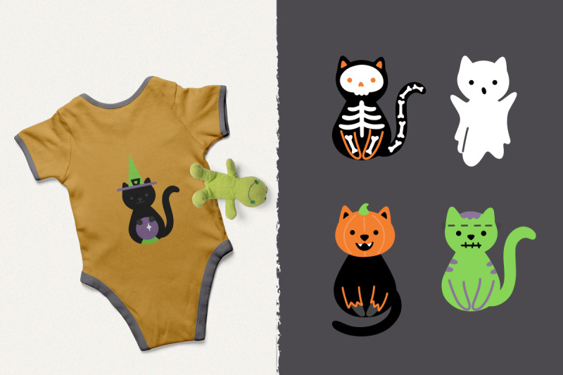 halloween-cats-svg-files-halloween-cats-clipart-illustration-bundle